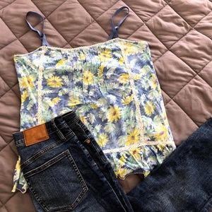 Lauren Conrad Floral Tank Top